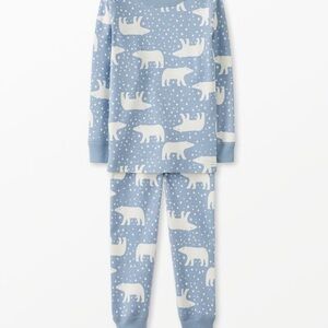Hanna Andersson Blue Polar Bear Pajama Set